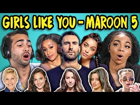 Adults React To Girls Like You Maroon 5 Ft Cardi B