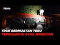 Kelebihan Muatan Truk Tebu Terguling Di Atas Jembatan INews Siang 31 05