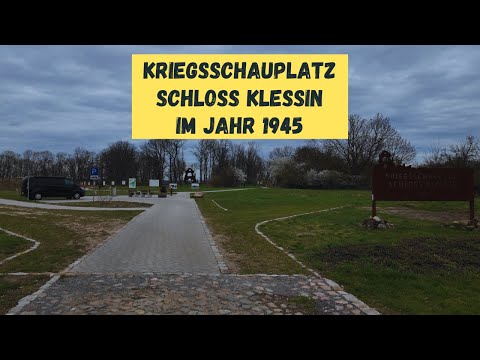 Rundgang an der Gedenkstätte "Kriegsschauplatz Schloss Klessin 1945" im Oderbruch