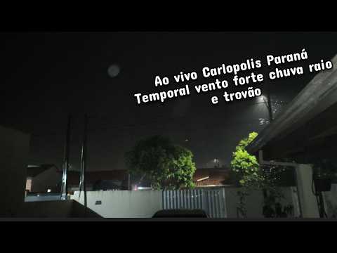 Carlopolis PR Temporal vento chuva raio 