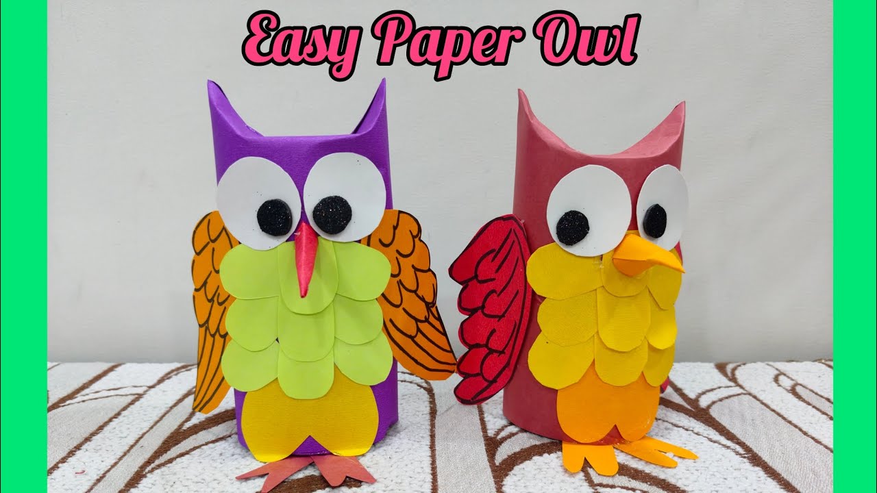 Paper Owl craft | Easy paper owl