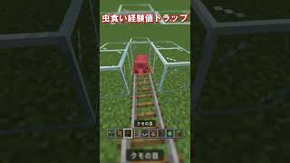 【マイクラ 統合版】超簡単にできるアルマジロ虫食い経験値トラップの作り方！　#shorts