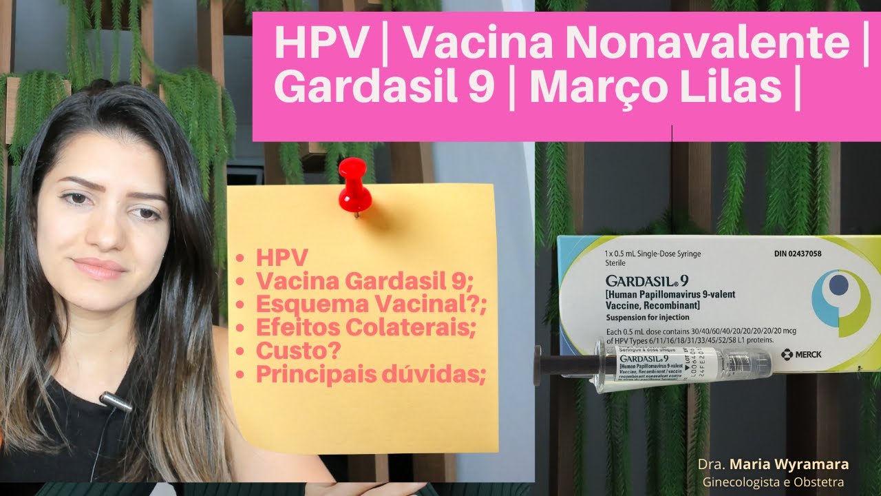 HPV | Vacina Nonavalente |  |Gardasil 9 | Valor  | Eficácia | Novidade