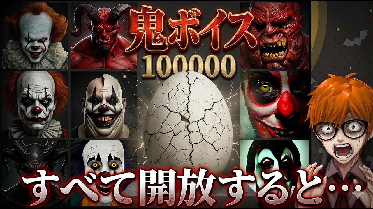 鬼ボイスのタマゴ100000回タップしたら何が出る？
