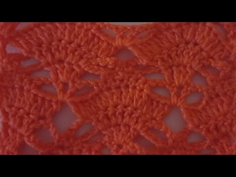 Model croșetat evantaie