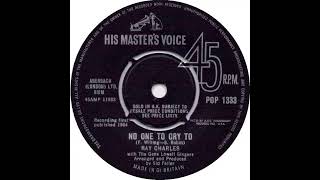 UK New Entry 1964 (210) Ray Charles - No One To Cry To