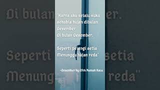 Download lagu Desember by Efek Rumah Kaca (lirik) #liriklagu #shorts #efekrumahkaca #sepenggallirik mp3 Download lagu Desember by Efek Rumah Kaca (lirik) #liriklagu #shorts #efekrumahkaca #sepenggallirik mp3