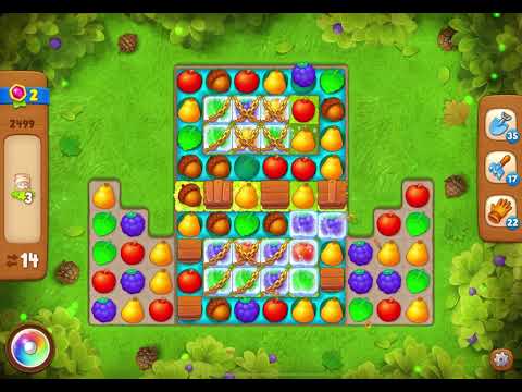 GardenScapes Level 2499 no boosters (20 moves)