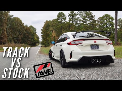 FL5 Honda Civic Type-R Stock vs AWE Track Exhaust Sound Comparison