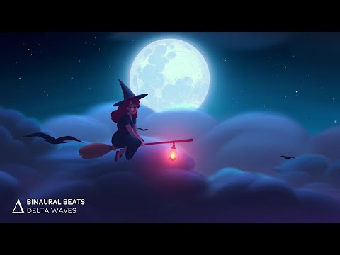 Calming Sleep Music [Insomnia Healing 3Hz] 'Full Moon Flight' Binaural Beats Delta Waves