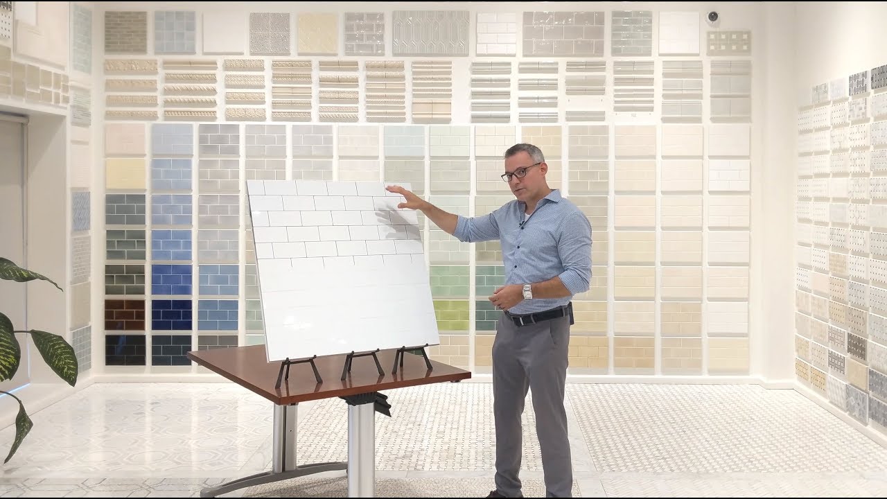 Watch video Quick Tile Design Tip: Black or White Grout for Subway Tile Now Quick Tile Design Tip: Black or White Grout for Subway Tile