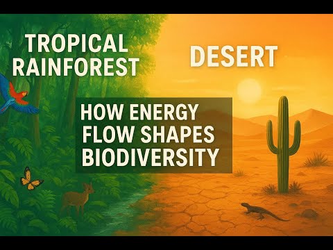 Tropical Rainforest vs Desert: How Energy Flow Shapes Biodiversity | Ecosystem Comparison Explained