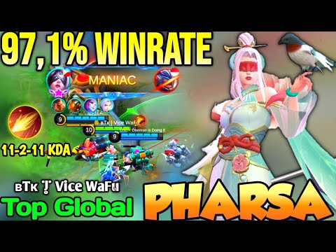 PHARSA BEST BUILD IN 2021 | TOP GLOBAL PHARSA ʙTᴋ | Vice WaFu - MOBILE LEGENDS