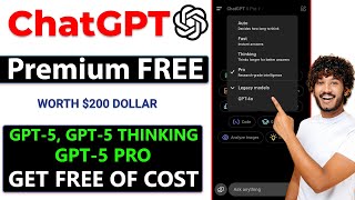 ChatGPT 5 Pro Use For FREE! Get OpenAI Premium Agent Mode, GPT-5, GPT-4o With $1 Team Plan