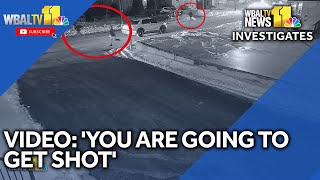 'You are going to get shot': Video shows police chase man