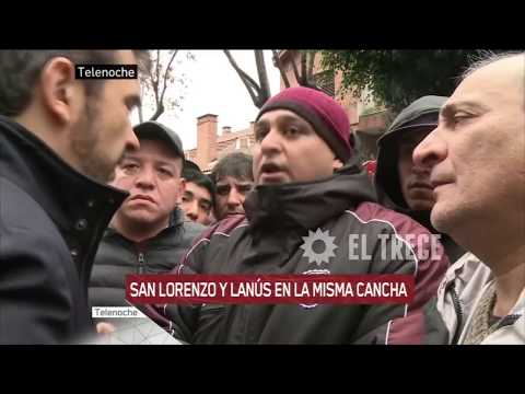 San Lorenzo vs Lanús en River. Informe de Ciccioli para Telenoche.
