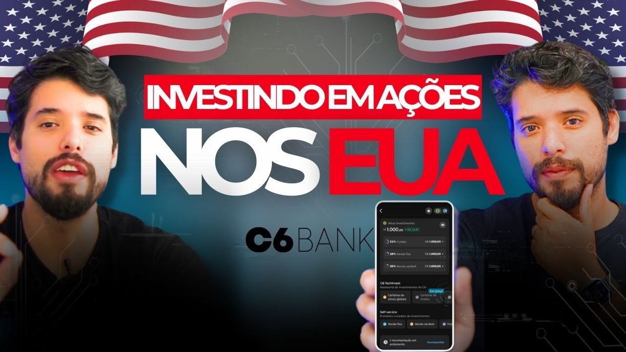 Eu investi 600 REAIS no exterior pelo C6 BANK - APRENDA HOJE A INVESTIR LÁ FORA!!!!