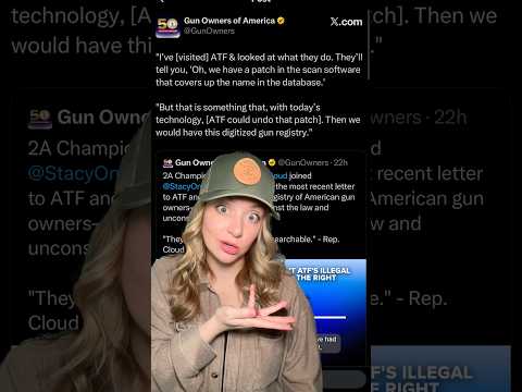 Only a “Patch” Stands Between Gun Owners And ATF’s Illegal Digitized Registry?!? #shortsfeed #shorts Thumbnail