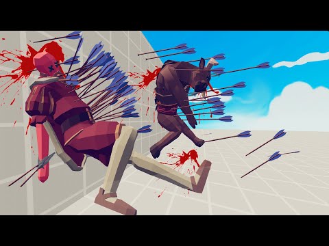PINNING EVERY UNIT  TO THE WALL | Totally Accurate Battle Simulator-TABS