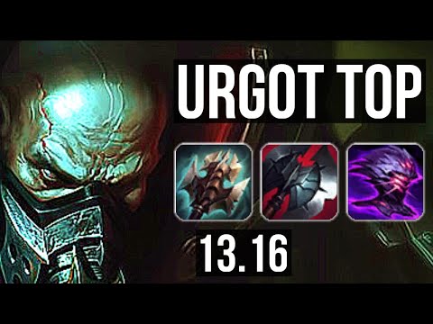 URGOT vs SION (TOP) | 7/1/9, 400+ games | KR Master | 13.16