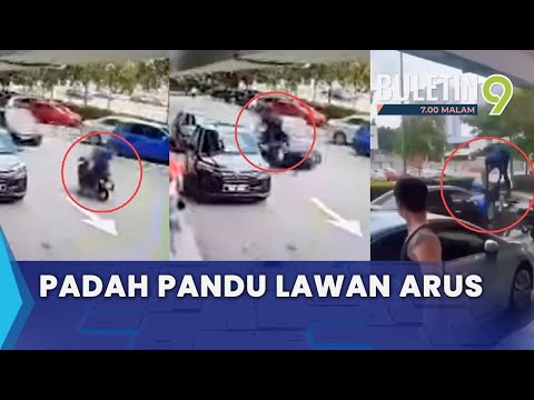 Pelajar Tiada Lesen Patah Tangan, Tunggang Motosikal Lawan Arus (B9)