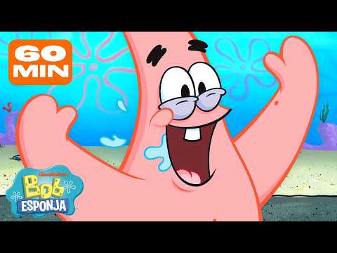 Bob Esponja | ¡1 hora con Patricio Estrella! ⭐ | Bob Esponja en Español