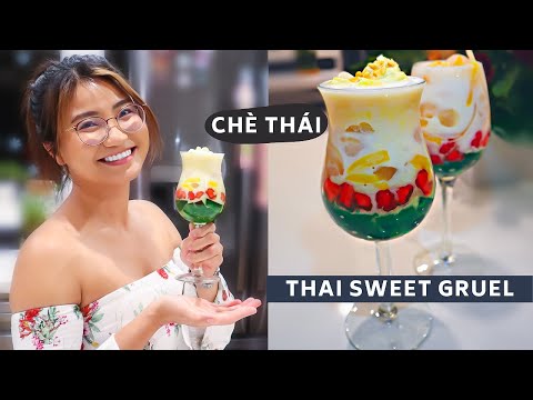 My ABSOLUTE favourite dessert – CHE THAI 🍨| Thai Sweet Gruel