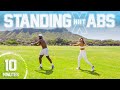 10 Minute Standing Abs HIIT Workout [NO REPEAT/ LOW IMPACT]