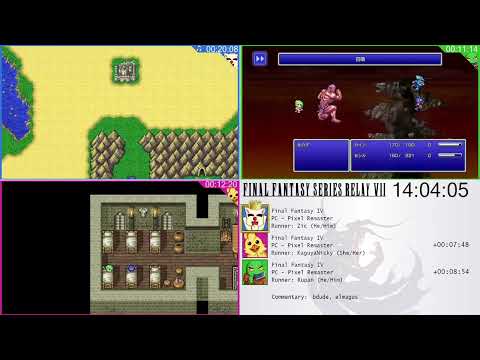 Final Fantasy IV Pixel Remaster any% speedrun - 2:49:15 (during Final Fantasy Series Relay Race VII)