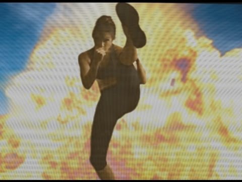 Angela Funovits on the Jumbotron!