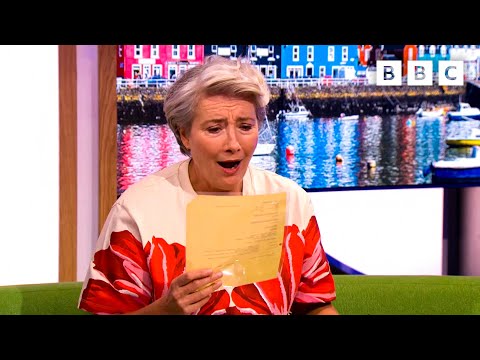Emma Thompson's Lovely Reaction To Her Father's Letter From 1950 😭 | The One Show - BBC