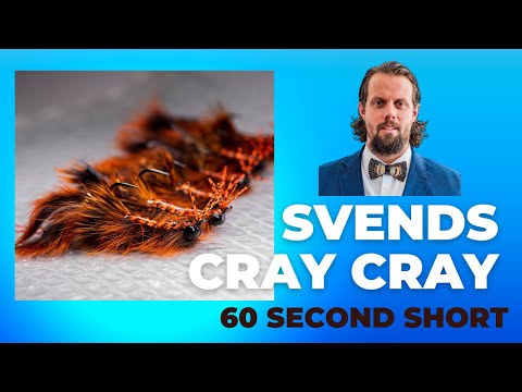 Svends Cray Cray in Black with Orange Fly Tying Video