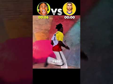 IShowSpeed vs Cristiano Ronaldo🔥☠️ #football #shorts #footballshorts