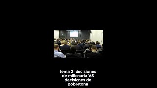 Decisiones de millonaria vs. decisiones de pobre