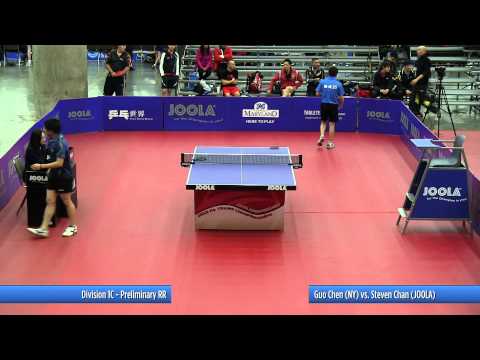 2012 JOOLA/NATT Teams Preliminary Round Robin - Steven Chan vs Guo Chen