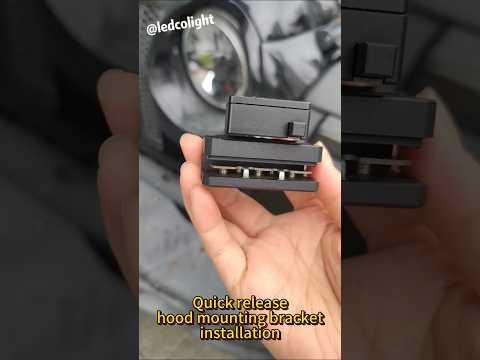 Quick release hood mounting bracket installtion