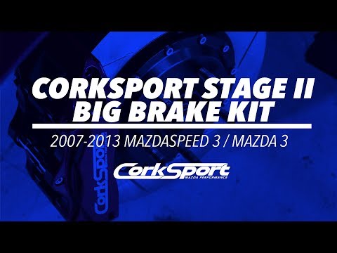 CorkSport Stage II Big Brake Kit - 2007-2013 Mazdaspeed 3/Mazda 3