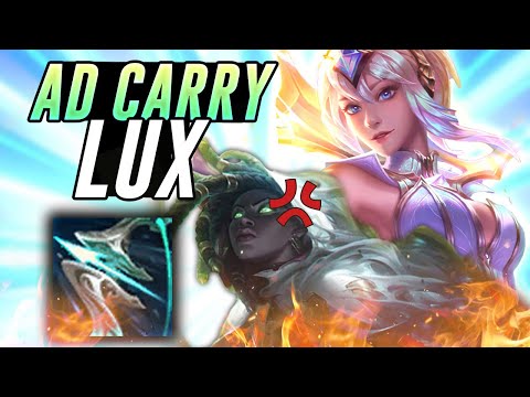 MY LUX ADC MAKES SENNA RAGE QUIT?! - League of Legends