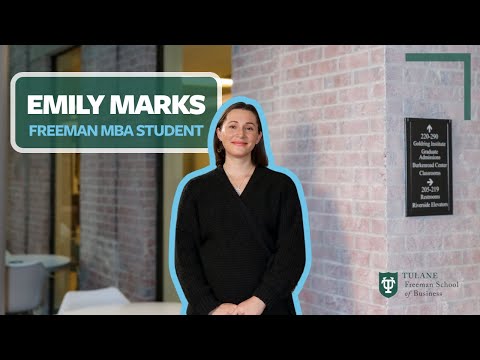 Emily Marks, Freeman MBA Student