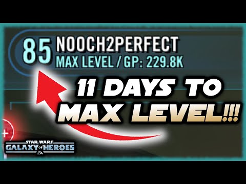 WOW!!!  Level 85 in 11 Days Free to Play in Star Wars Galaxy of Heroes!
