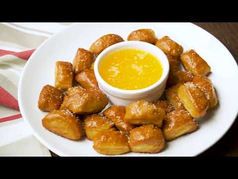 These 2 ingredient dough pretzel bits are SO GOOD!