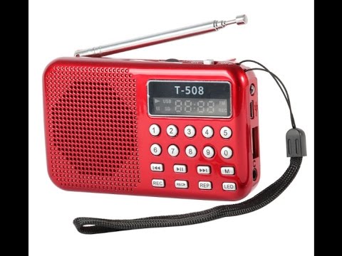 Mini Portable LCD Digital FM Radio Speaker USB Micro SD (TF) Card MP3 Music Player