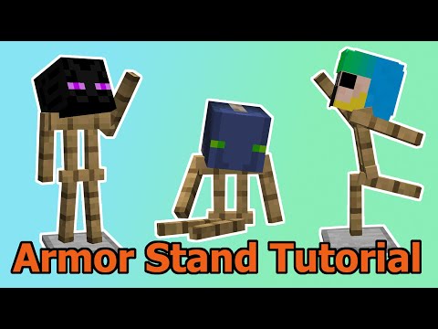 ARMOR STAND BOOK TUTORIAL - Beginners guide - Minecraft 1.15