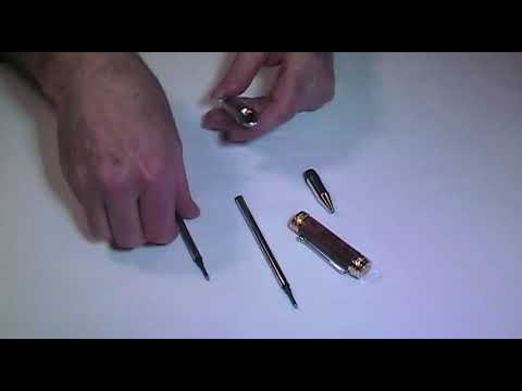 How to change your refill in your Wall Street Rollerball Pen
