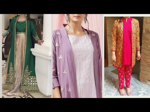 new double shirt dress design||gown style shirts||dress design 2024 open shirt