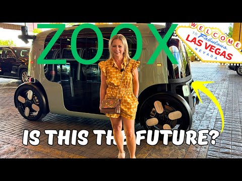 My Wild Ride in a ZOOX Robotaxi on the Las Vegas Strip - No Driver!