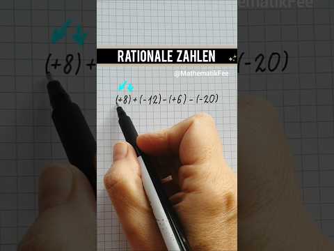 Kennst du VEREINFACHE SCHREIBWEISE bei rationalen Zahlen? 🤓 #mathe #rationalezahlen #negativezahlen