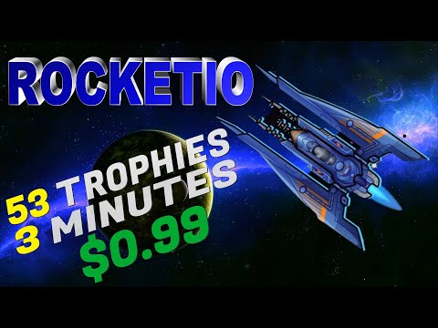 New Easy $0.99 Platinum Game | Rocketio Easy Platinum With 53 Trophies - PS4, PS5