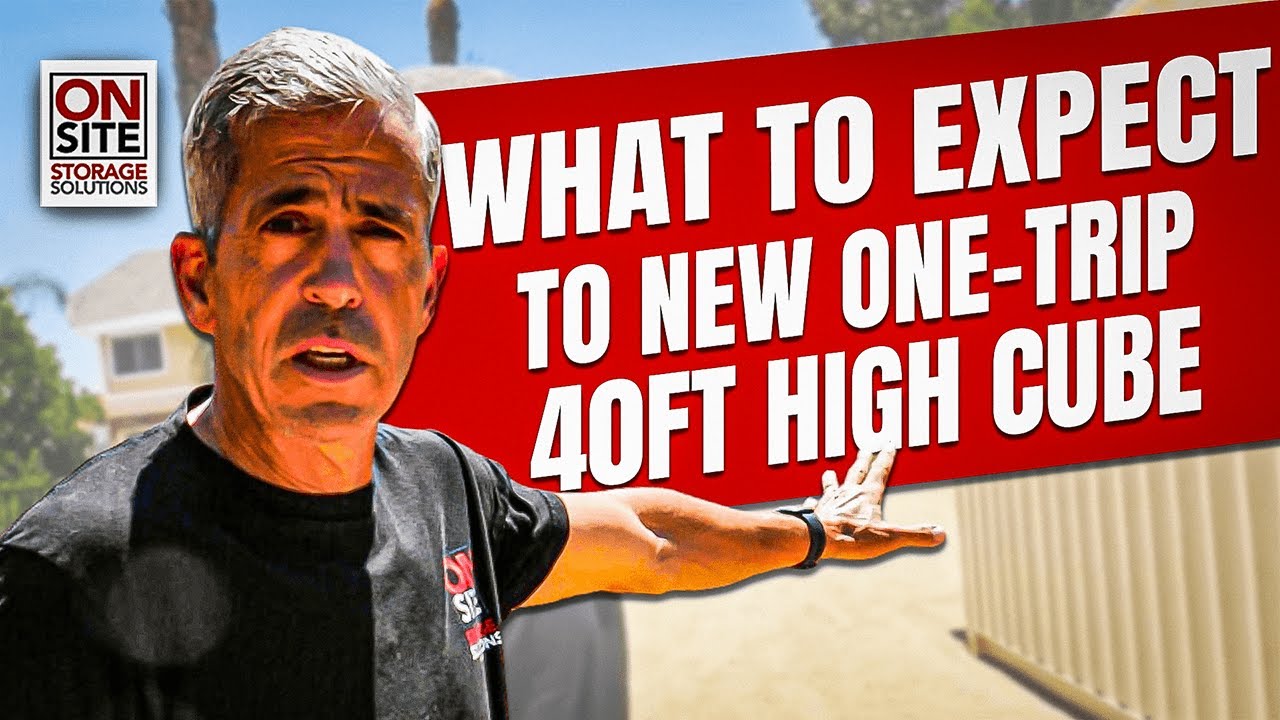 What to Expect to New One-Trip 40ft HC Shipping Container Delivered | On-Site Storage Solutions