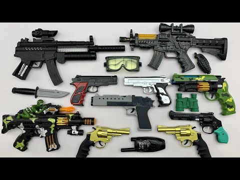 Military Toy Guns Team! Toy Pistol, Toy Rifles and Equipments! Combat Force Toy Weapons